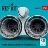 RESKIT RSU48-0596 Rafale exhaust nozzles for HobbyBoss kit (3D Printed) (1/48)